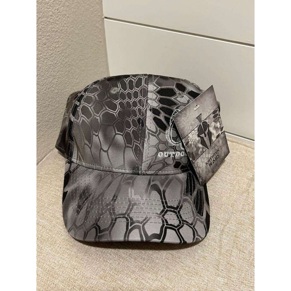 Kryptek Raid Camo Hat Mens Grey Black Urban Camouflage Fishing Outdoors Cap NWT